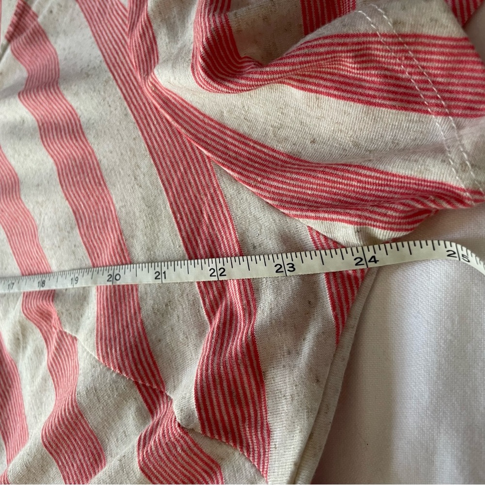 Cream & Coral Pink Striped Comfy Beachy Maxi Dress - Picture 8 of 13